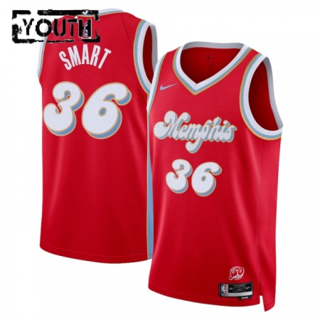 Canotte Bambino Memphis Grizzlies Marcus Smart Nike 2024-25 City Edition Rosso Swingman